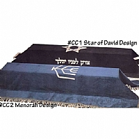 casket covers, Jewish casket covers