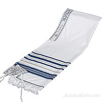 Tallit / Prayer Shawl - Synagogue Quality - Blue/Gold