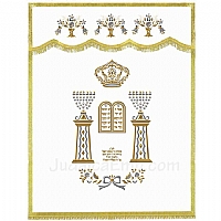 Parochet - White Paroches & Torah ark curtains