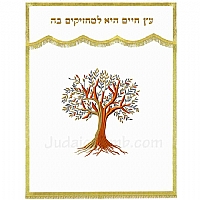 Parochet - White Paroches & Torah ark curtains